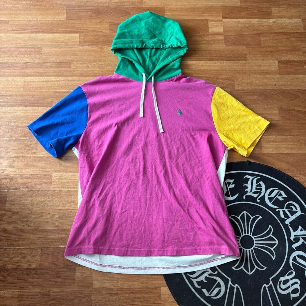 Polo Ralph Lauren Colorblock Short Sleeve Jersey Hooded T-Shirt